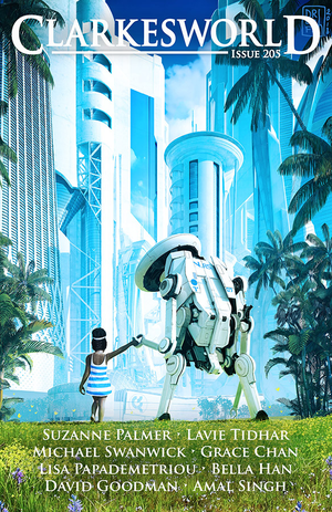 Clarkesworld Magazine Issue 205 cover image.