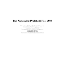 The Annotated Pratchett File, v9.0 cover